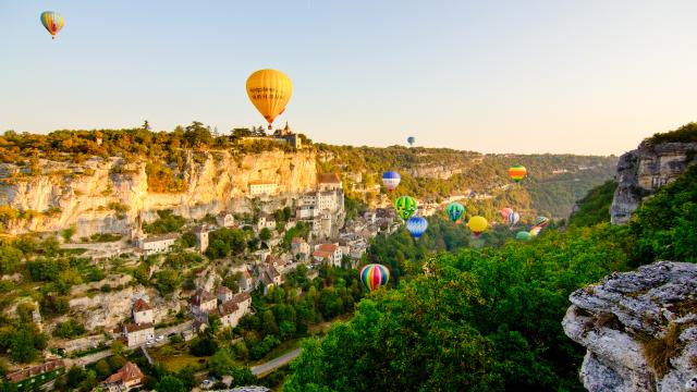 Montgolfiades à Rocamadour