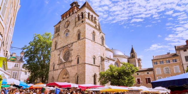 Marché coloré de Cahors
