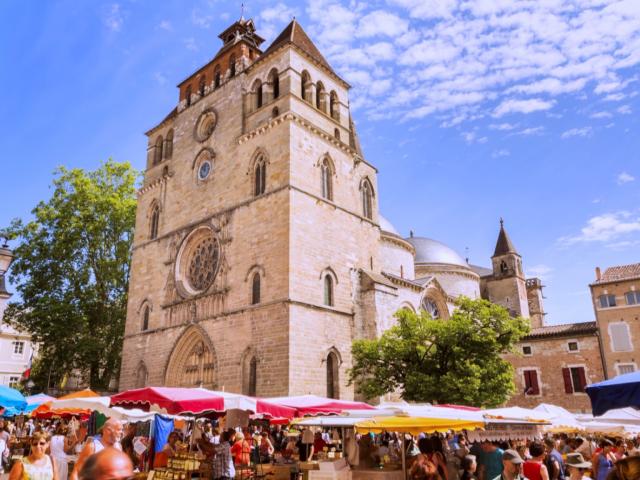 Marché coloré de Cahors