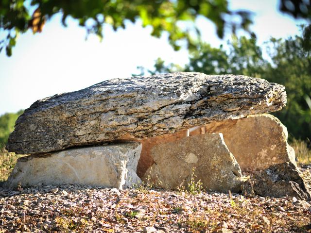 Dolmen de Pech Laglaire Gréalou - GR 65