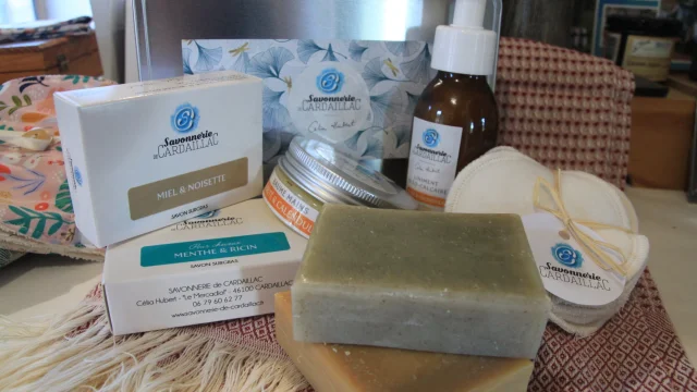 Gamme de produits de la savonnerie de Cardaillac