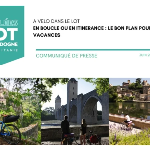 Communiqué de presse Lot Tourisme – Vélo 2024